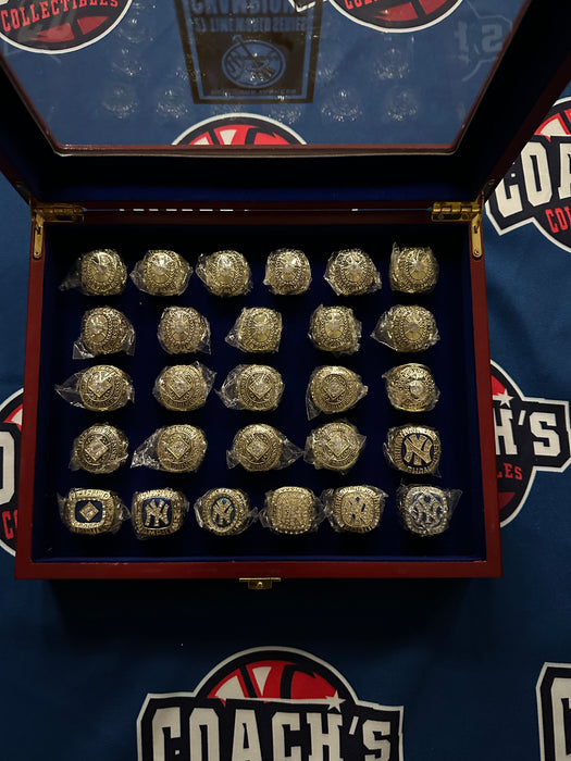 New York Yankees 27pc Replica World Series Championship Ring Set w/ Display Box