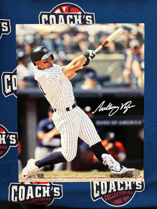 Anthony Volpe Autographed 16x20 NY Yankees Hitting Photograph (Fanatics)