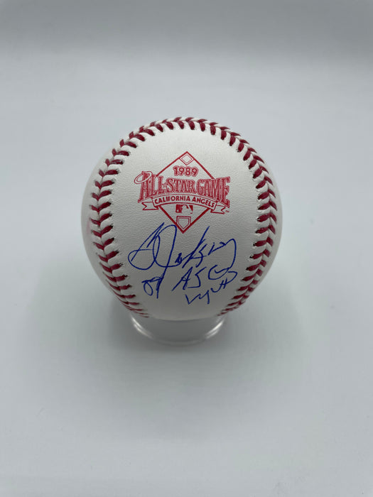 Bo Jackson Autographed 1989 All Star Baseball with 89 ASG MVP Inscription (Beckett)