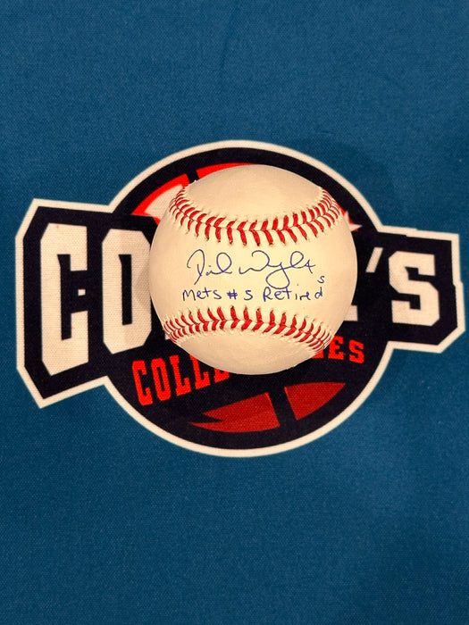 David Wright Autographed OMLB with Inscription "Mets #5 Retired" (JSA)