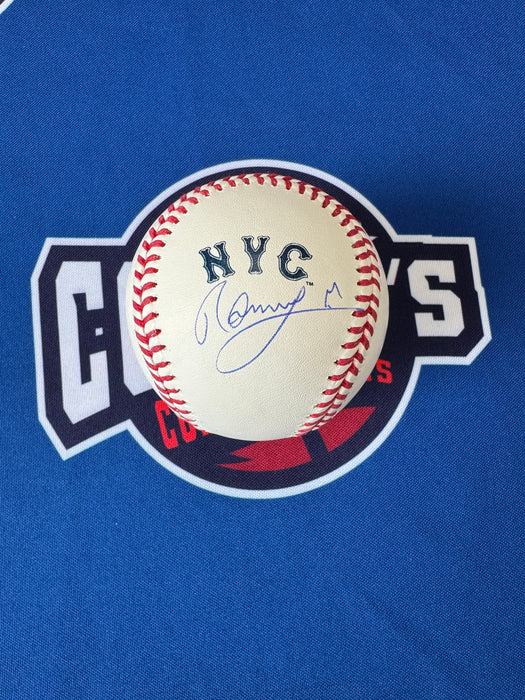 Ronny Mauricio Autographed City Connect OML Baseball (JSA)