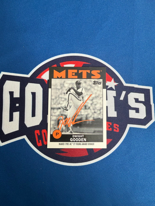 Dwight "Doc" Gooden Autographed 2021 Topps Once Upon a Time in Queens Special Set Card (GTP)