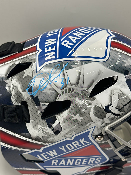 Igor Shesterkin Autographed NY Rangers Full Size Replica Goalie Mask (Fanatics)