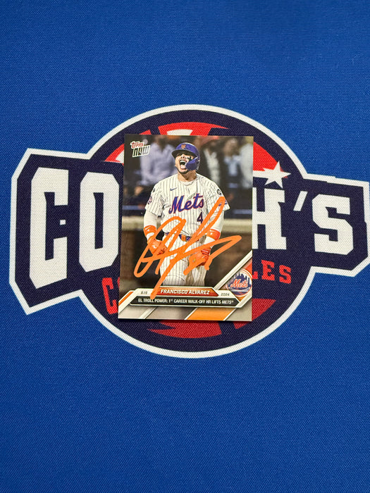 Francisco Alvarez Autographed 2024 Topps NOW Card #570 (GTP)