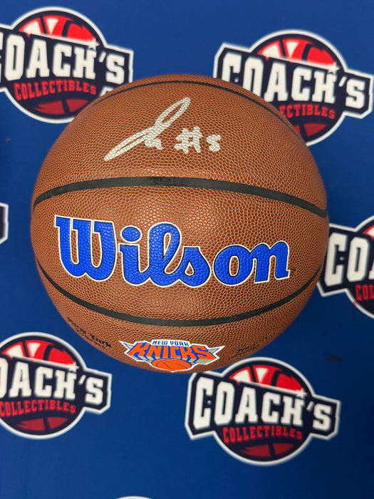 Jose Alvarado Autographed NY Knicks Logo Wilson Basketball (Fanatics)