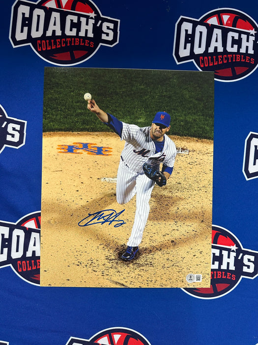 Matt Harvey Autographed 11x14 Pitching Photo (Beckett)