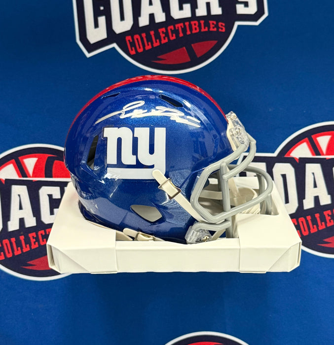Jaxson Dart Autographed NY Giants Speed Mini Helmet (Fanatics)