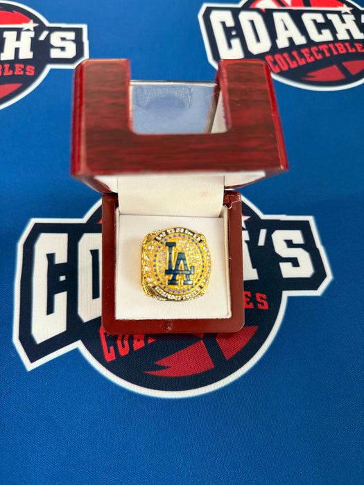 Los Angeles Dodgers Replica 2024 World Series Ring with Display Box