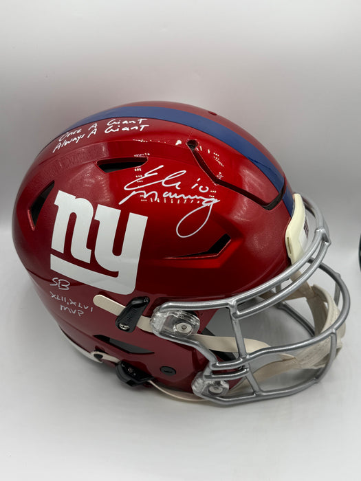 Eli Manning Autographed NY Giants Flash Speed Flex (Fanatics)