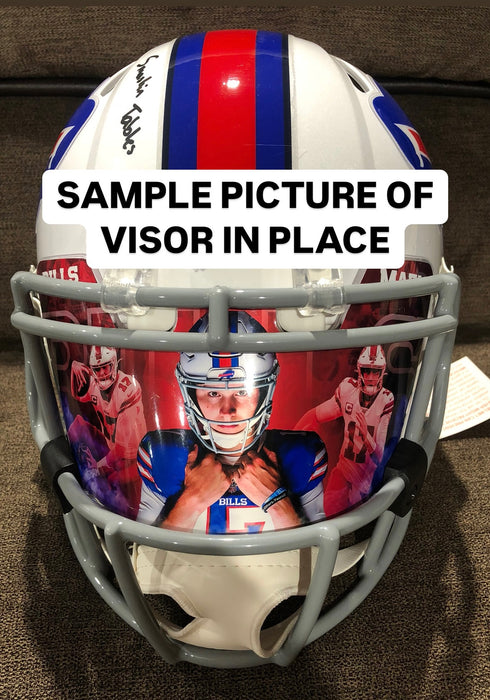 Eli Manning Custom Visor for Any Full Size Riddell Helmet (Universal Fit)