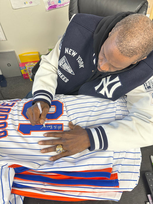 Doc Gooden Autographed CUSTOM NY Mets Jersey with #16 Retired 4/14/24 Inscr (JSA)