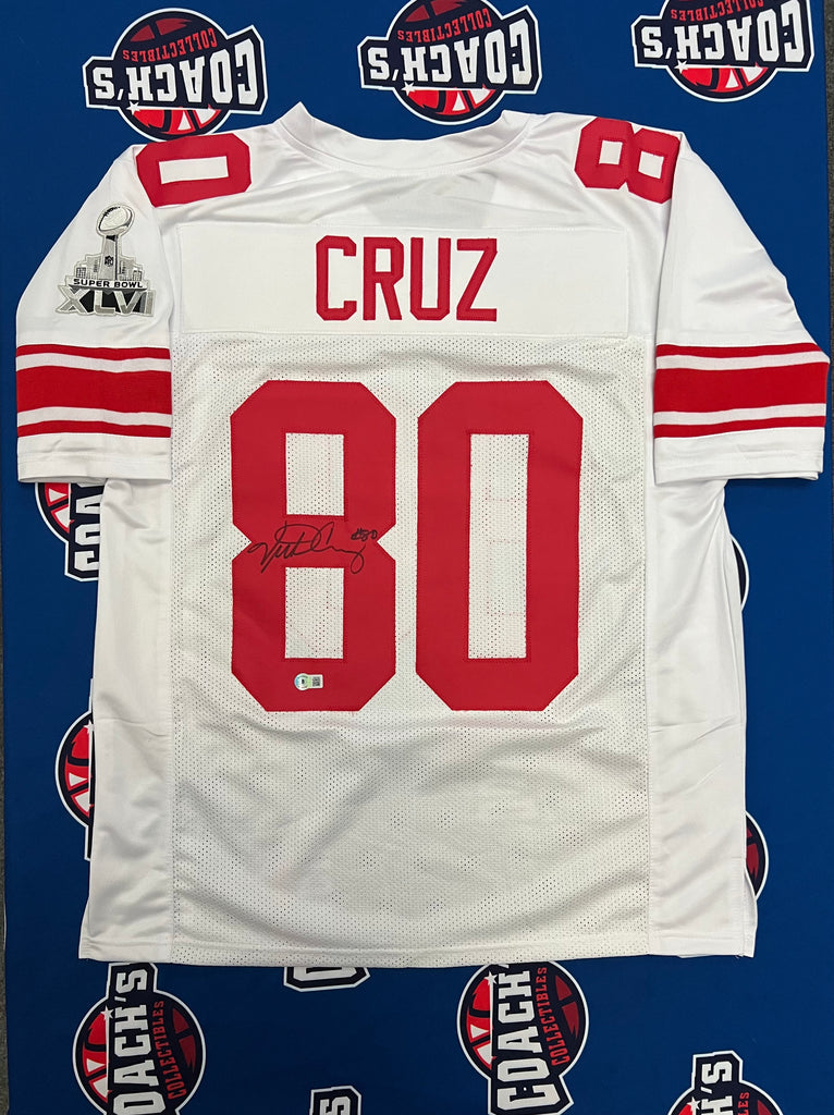Victor Cruz Giants Jersey Victor Cruz Autographed CUSTOM White