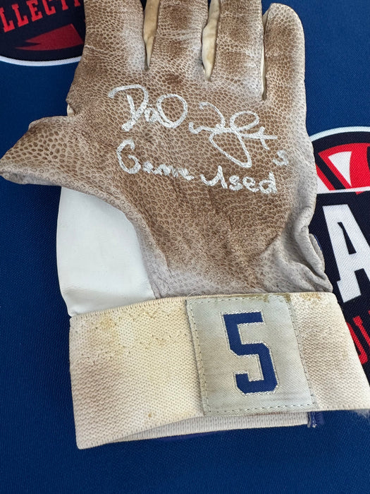 GAME USED David Wright Autographed PAIR of Nike Batting Gloves w/ Game Used Inscription (Beckett)