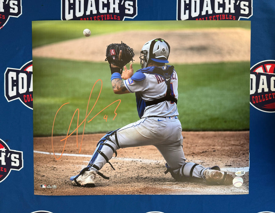 Francisco Alvarez Autographed 16x20 Catching Photo (JSA)