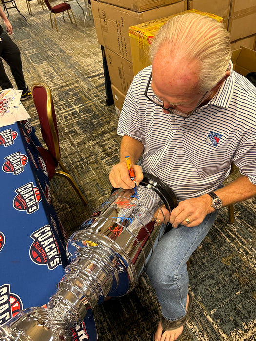 1994 New York Rangers Team Signed Full Size 25" Stanley Cup Trophy w/ 17 Autographs (Beckett)