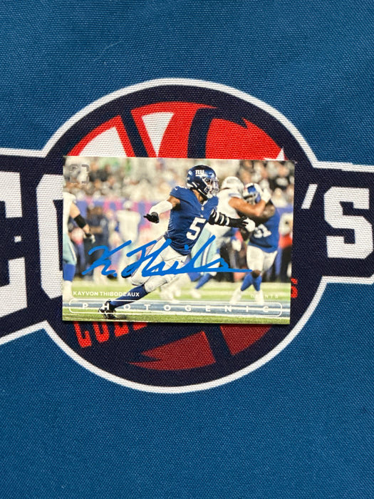 Kayvon Thibodeaux Autographed 2024 Panini Photogenic #8 Card (GTP)