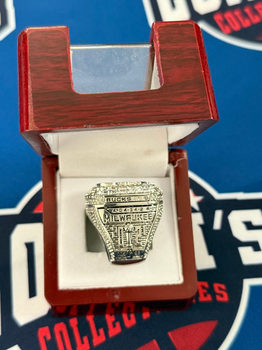 Milwaukee Bucks 2021 NBA Championship Ring with Display Box