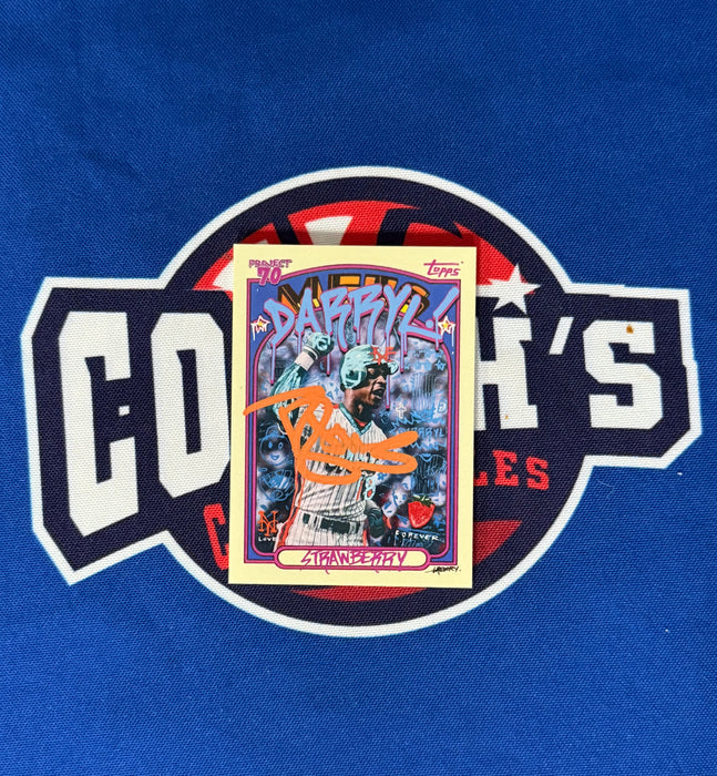Darryl Strawberry Autographed 2021 Topps Project 70 Gregory Siff Trading Card (GTP)
