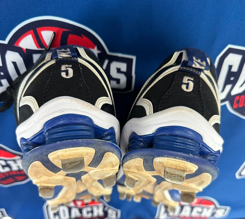 GAME USED David Wright Autographed PAIR of Blue Nike Cleats w/ Game Used Inscription (Beckett)