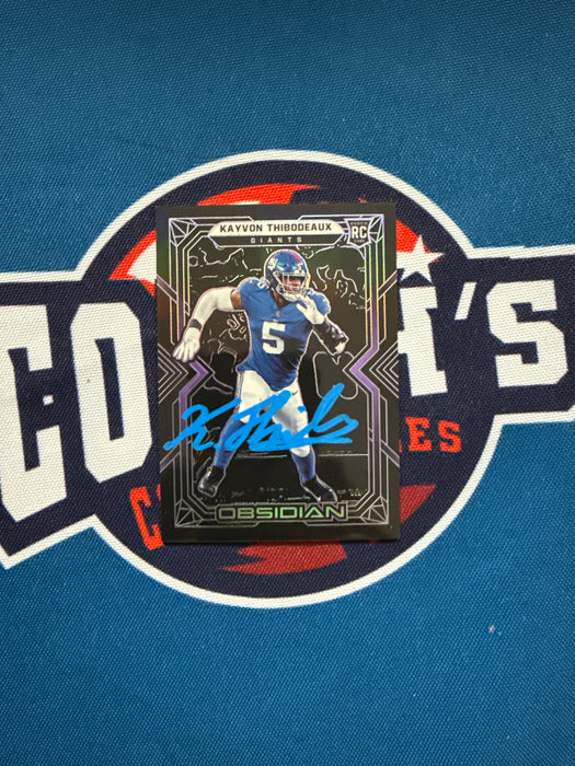 Kayvon Thibodeaux Autographed 2022 Panini Obsidian 29/100 Rookie Card (GTP)