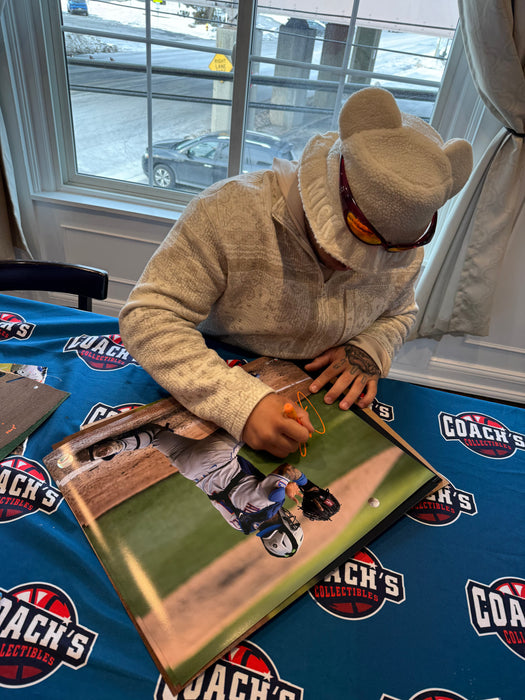 Francisco Alvarez Autographed 16x20 Catching Photo (JSA)