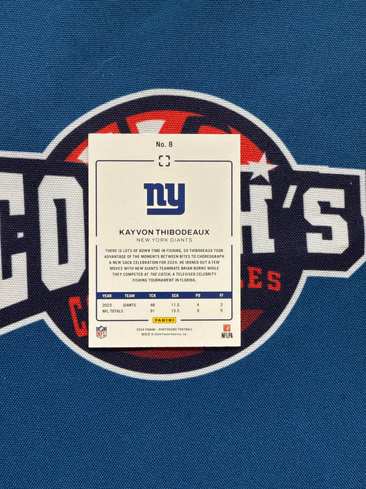 Kayvon Thibodeaux Autographed 2024 Panini Photogenic #8 Card (GTP)