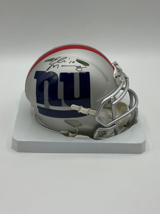 Eli Manning Autographed Riddell Alternate AMP Mini Helmet (Fanatics)