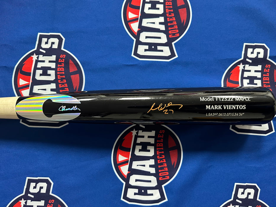 Mark Vientos Autographed Chandler Game Model Bat (Beckett)