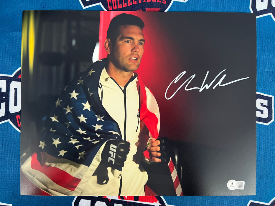 Chris Weidman Autographed Entering the Ring 11x14 Photo (Beckett)