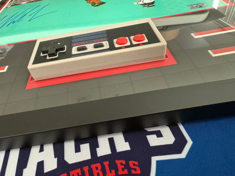 FRAMED Mike Tyson Autographed 11x14 Punch Out Photo with REAL NES Controller (Fitterman Sports)