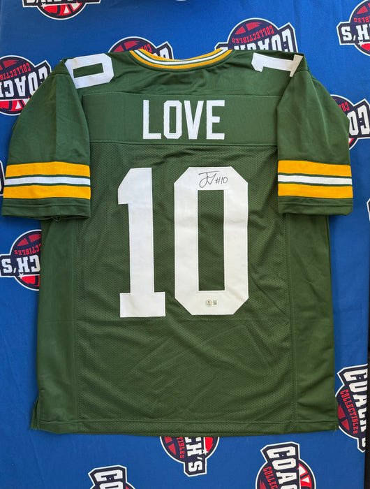 Jordan Love Autographed Green Bay Packers CUSTOM Home Jersey (Beckett)