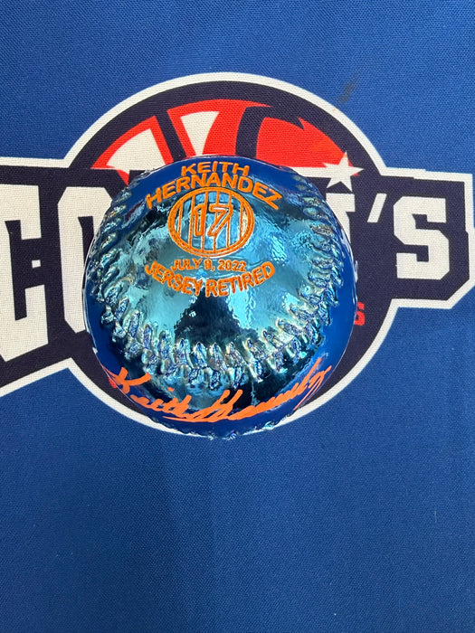 Keith Hernandez Autographed Special Edition CHROME Baseball (JSA)
