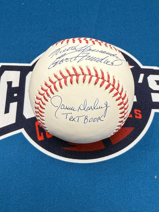 Keith Hernandez, Gary Cohen & Ron Darling Autographed OML Baseball w/ Multi Inscription (Beckett)