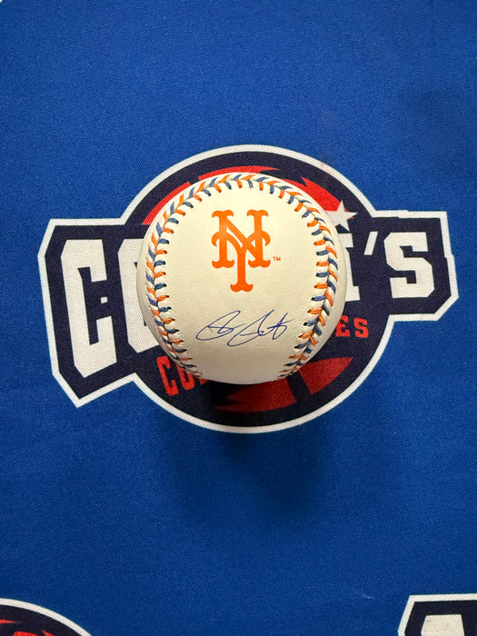 Brett Baty Autographed NY Mets Team Stitch Logo Official Major League Baseball (JSA)