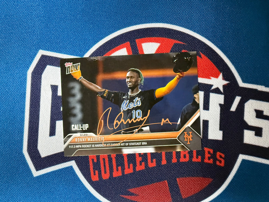 Ronny Mauricio Autographed 2023 Topps Now #796 Rookie Card (GTP)