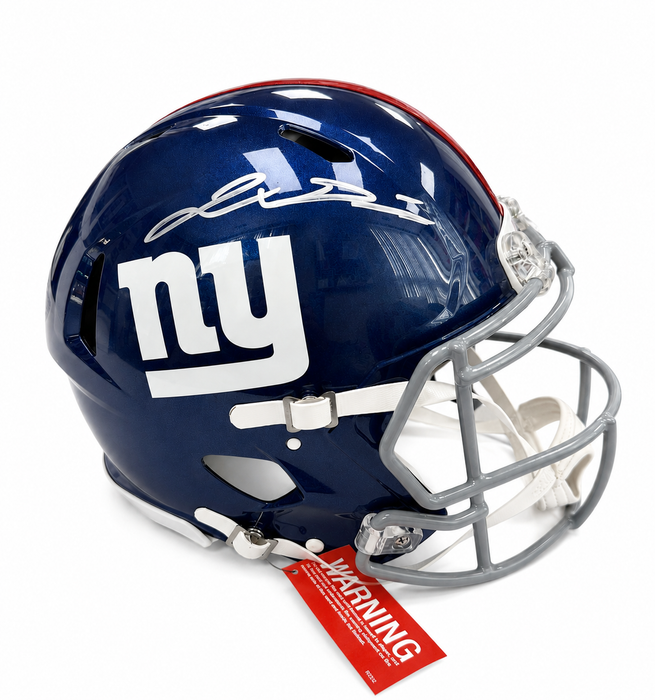 Jaxson Dart Autographed NY Giants Speed Authentic Helmet (Beckett)
