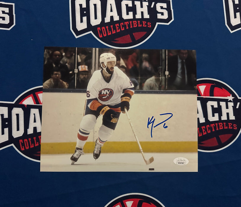 Ken Morrow Autographed NY Islanders 8x10 Photo (JSA)