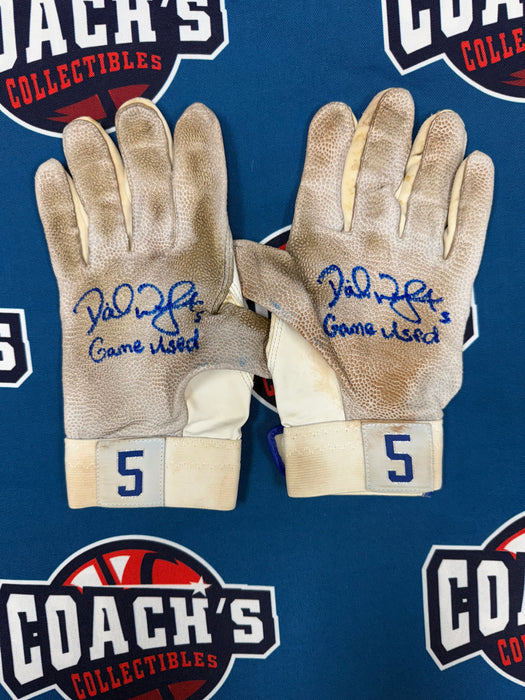 GAME USED David Wright Autographed PAIR of Nike Batting Gloves w/ Game Used Inscription (Beckett)