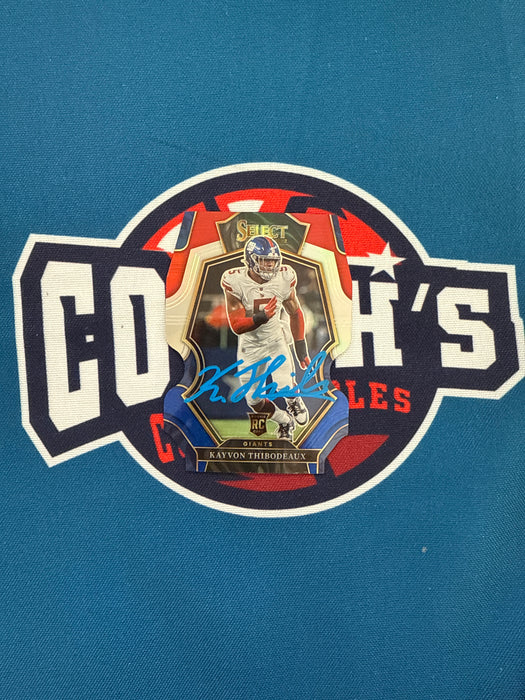 Kayvon Thibodeaux Autographed 2022 Panini Select Die Cut RWB #175 Rookie Card (GTP)