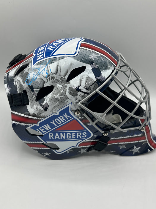 Igor Shesterkin Autographed NY Rangers Full Size Replica Goalie Mask (Fanatics)