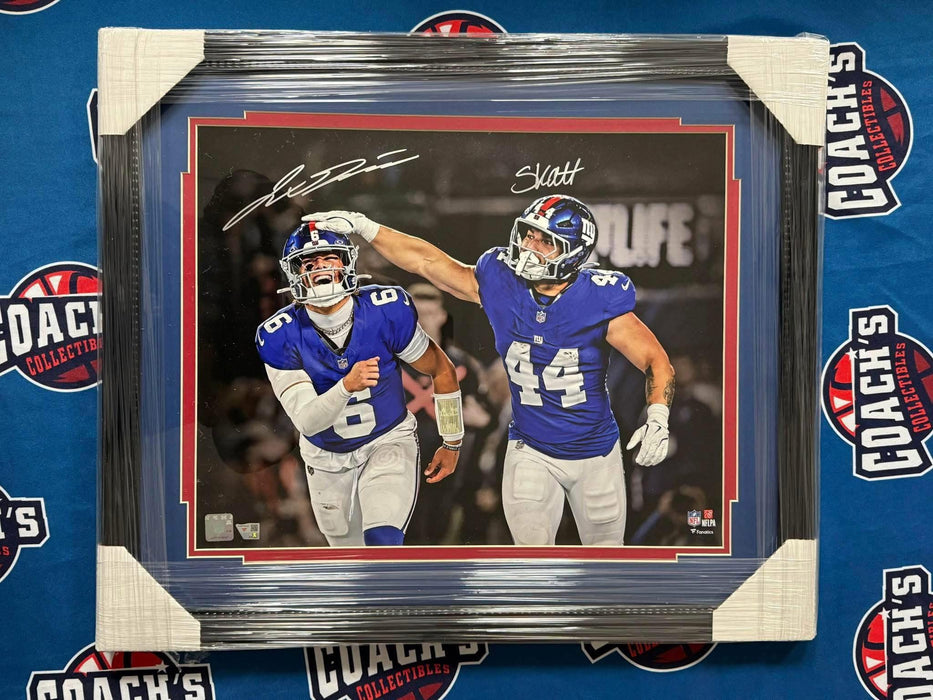 FRAMED Jaxson Dart & Cam Skattebo DUAL Autographed 16x20 Spotlight Photo (Fanatics)