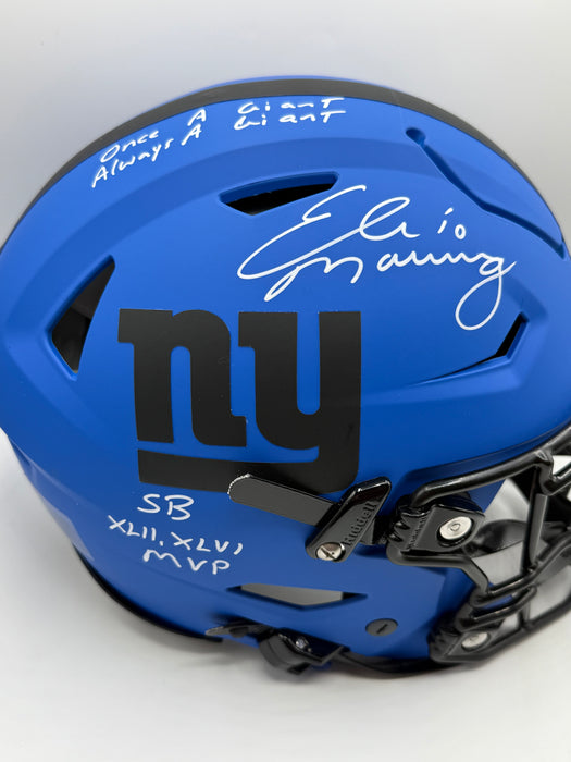 Eli Manning Autographed NY Giants Rave Speed Flex (Fanatics)
