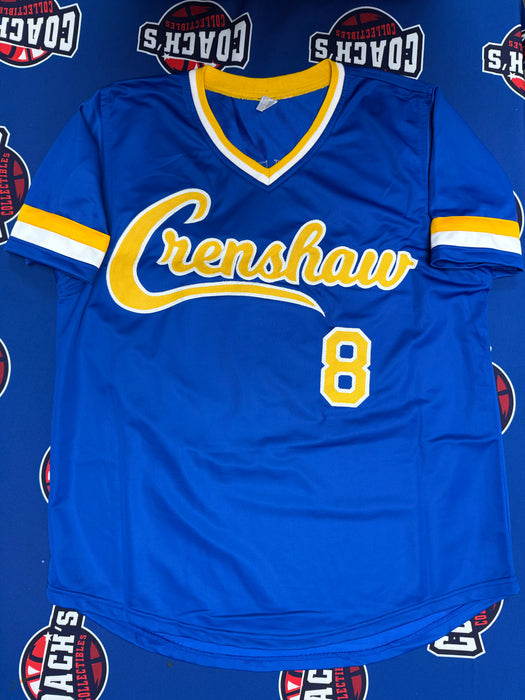 Darryl Strawberry Autographed Crenshaw High School CUSTOM Baseball Jersey w/ Inscr (JSA)