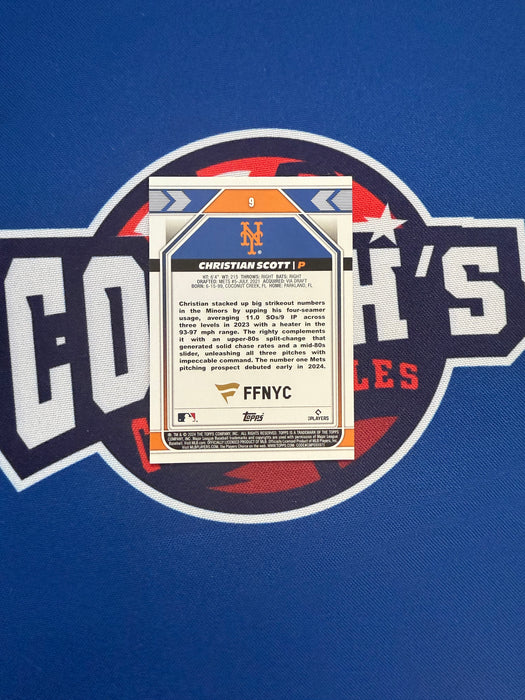 Christian Scott Autographed 2024 Topps Fanatics Fest Rookie Card (GTP)