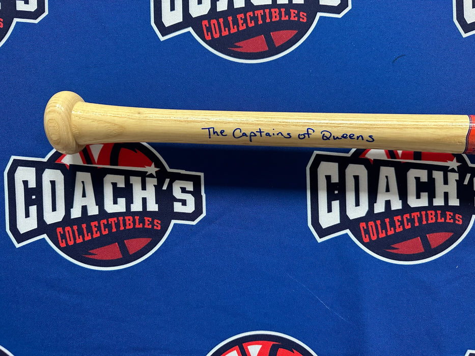 Captains of Queens Autographed Bat w/ Inscription (Beckett/JSA)