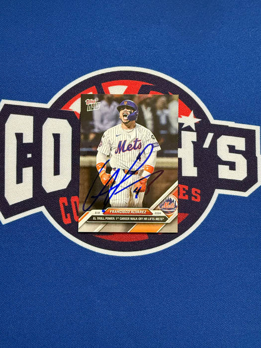 Francisco Alvarez Autographed 2024 Topps NOW Card #570 (GTP)