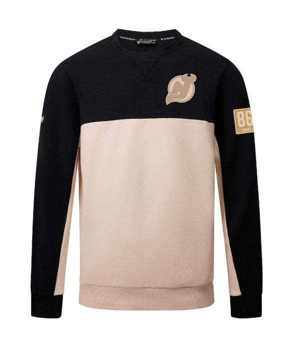 Jack Hughes XL New Jersey Devils Levelwear Name & Number Pullover Sweatshirt - Black