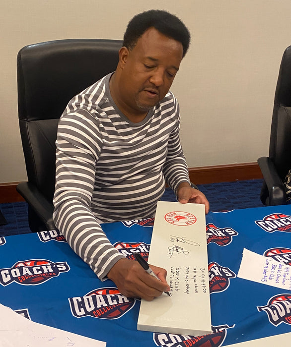 Pedro Martinez Autographed Boston Red Sox Pitching Rubber w/ Mutli Inscriptions (JSA)