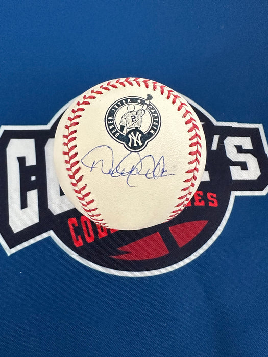 Derek Jeter Autographed Farewell Captain Retirement Logo Baseball (MLB)