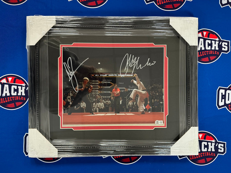 FRAMED Ralph Macchio & William Zabka DUAL Autographed Karate Kid 11x14 Photo (Beckett)